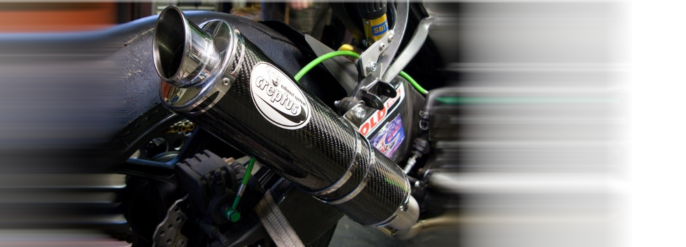 GP style exhausts for fast ride